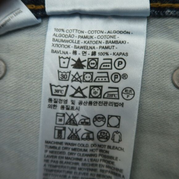 Levi's 569 Jeans Mens Fits 38x29 (Size 38x30) Blue Loose Baggy Straight Denim - Picture 8 of 16